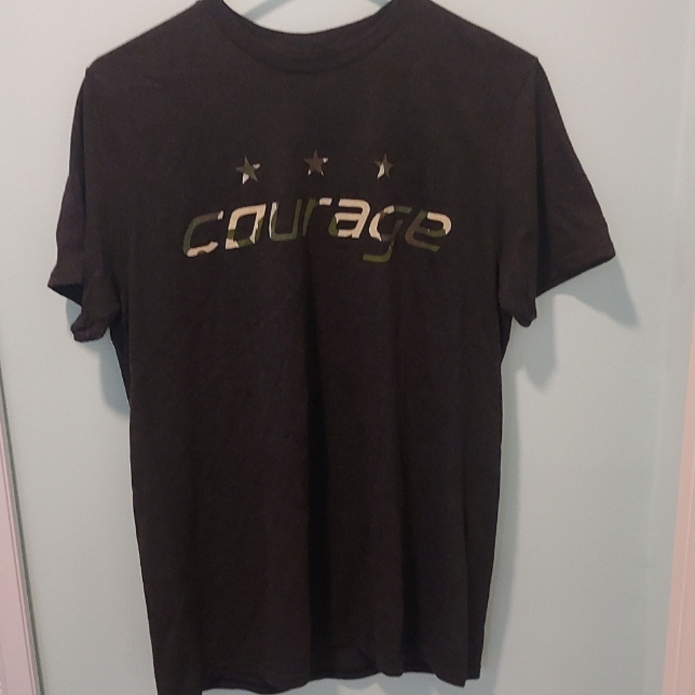 NWOT Unisex courage military shirt